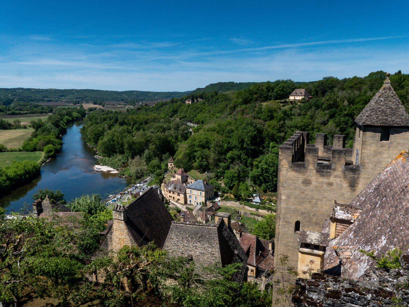 Vue sur la Dordogne depuis le château de Beynac